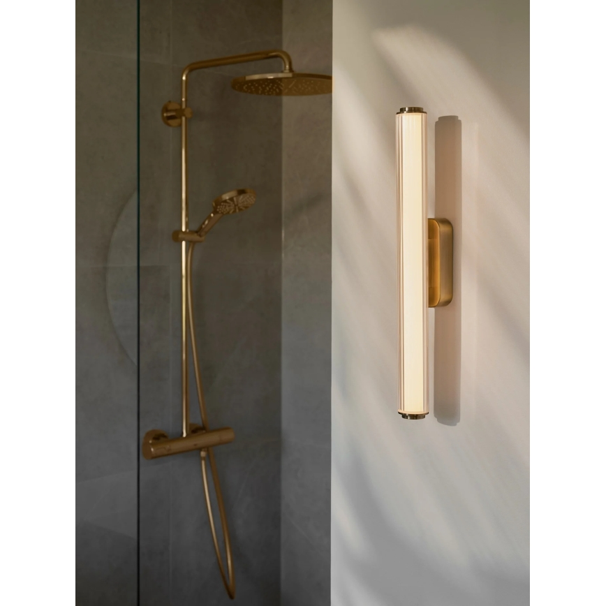 Nordlux - LED Stmívatelné koupelnové nástěnné svítidlo VIRELLE LED/12W/230V 3000/4000K IP44 mosaz