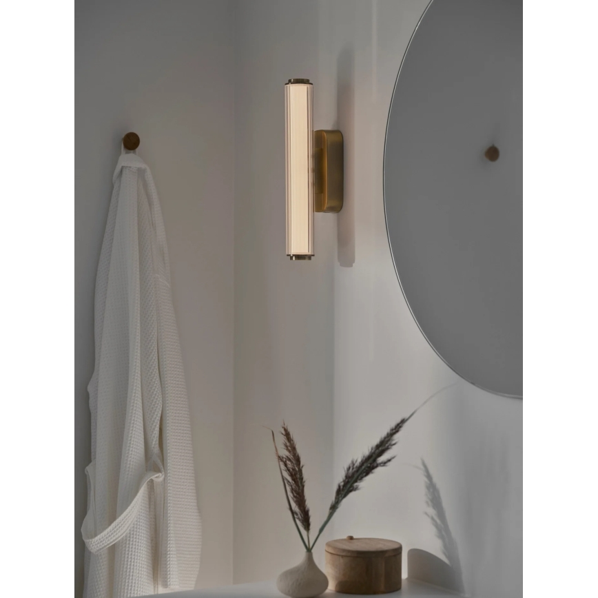 Nordlux - LED Stmívatelné koupelnové nástěnné svítidlo VIRELLE LED/8W/230V 3000/4000K IP44 mosaz