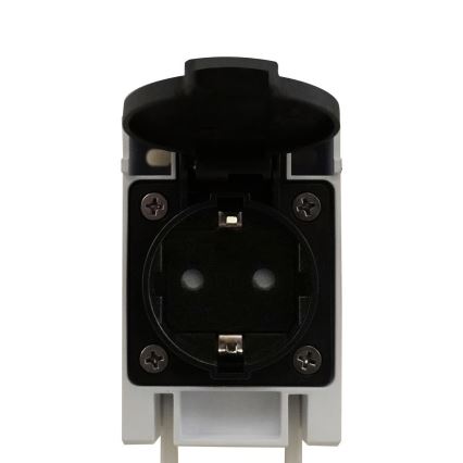 Nordlux - LED Koupelnové osvětlení zrcadla se zásuvkou MALAIKA LED/15W/230V IP44 68,4cm černá