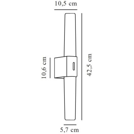 Nordlux - LED Koupelnové osvětlení zrcadla HELVA LED/9W/230V IP44