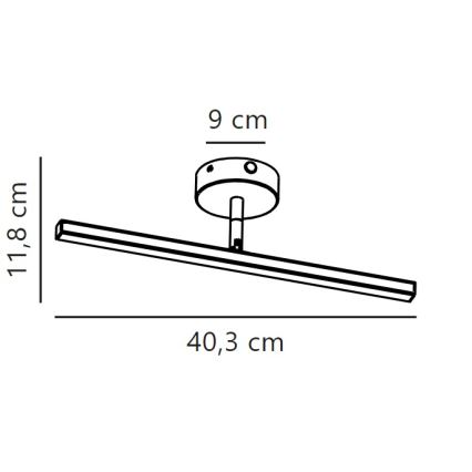 Nordlux - LED Koupelnové osvětlení zrcadla IP LED/6,2W/230V IP44 40 cm bílá