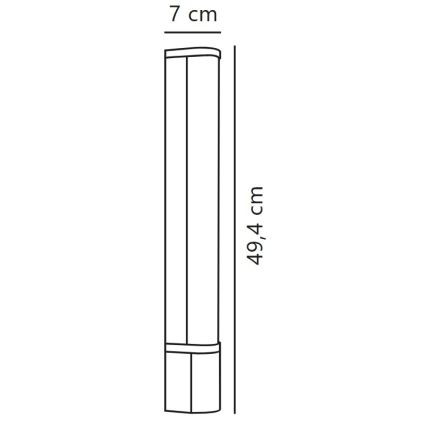 Nordlux - LED Koupelnové osvětlení zrcadla MALAIKA LED/6W/230V 3000K IP44 černá