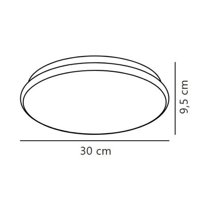 Nordlux - LED Koupelnové stropní svítidlo MONTONE LED/10W/230V IP44 pr. 30 cm