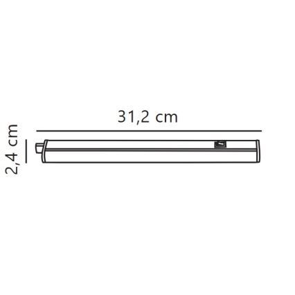 Nordlux - LED Podlinkové svítidlo LATONA LED/4W/230V 3000/4000K  31,2 cm