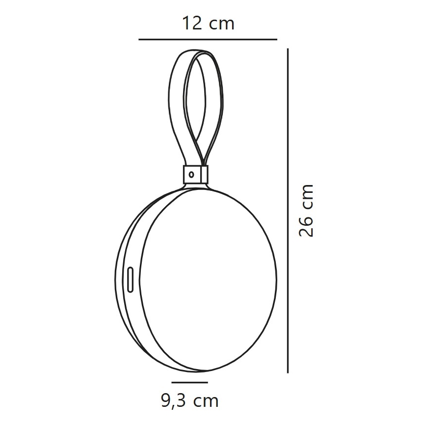 Nordlux - LED Přenosná nabíjecí lampa LED/1W/3,7V IP54 žlutá