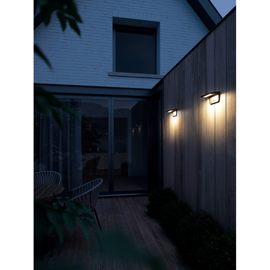 Nordlux - LED Solární nástěnné svítidlo se senzorem AGENA LED/5W/3,7V IP44