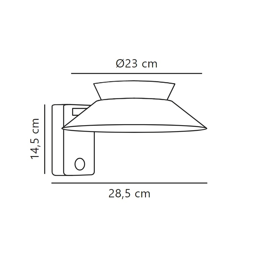 Nordlux - LED Solární nástěnné svítidlo se senzorem JUSTINA LED/5W/3,7V IP44