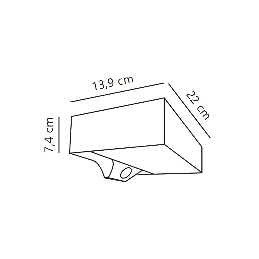 Nordlux - LED Solární nástěnné svítidlo se senzorem MONAY LED/5W/5V 3000K IP44
