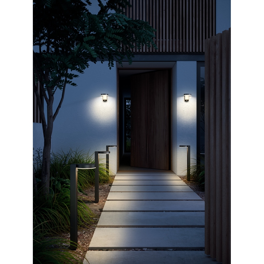 Nordlux - LED Solární nástěnné svítidlo se senzorem RICA LED/5W/3,7V IP44 kulatý