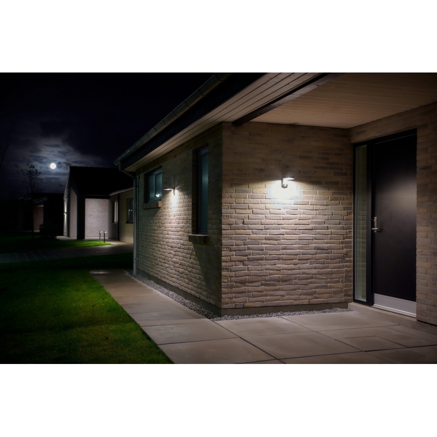 Nordlux - LED Solární nástěnné svítidlo se senzorem RICA LED/5W/3,7V IP44 kulatý