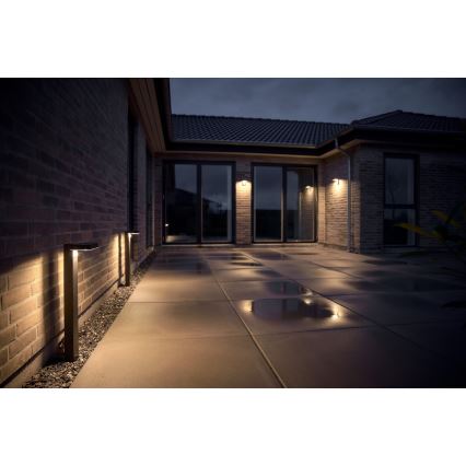 Nordlux - LED Solární nástěnné svítidlo se senzorem RICA LED/5W/3,7V IP44 hranatý
