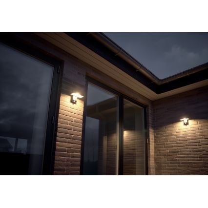 Nordlux - LED Solární nástěnné svítidlo se senzorem RICA LED/5W/3,7V IP44 hranatý