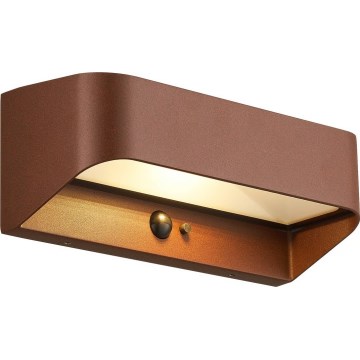 Nordlux - LED Solární svítidlo se senzorem MARCELLIO LED/5W/5V IP54 2200 mAh hnědá