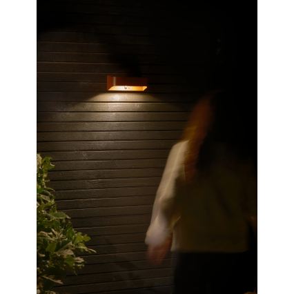 Nordlux - LED Solární svítidlo se senzorem MARCELLIO LED/5W/5V IP54 2200 mAh hnědá