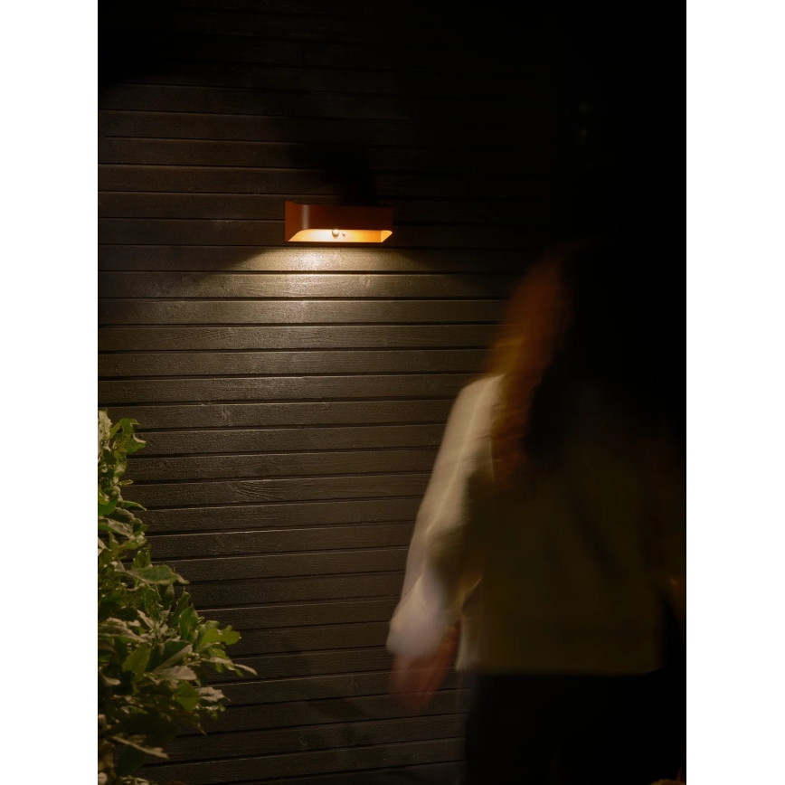 Nordlux - LED Solární svítidlo se senzorem MARCELLIO LED/5W/5V IP54 2200 mAh hnědá