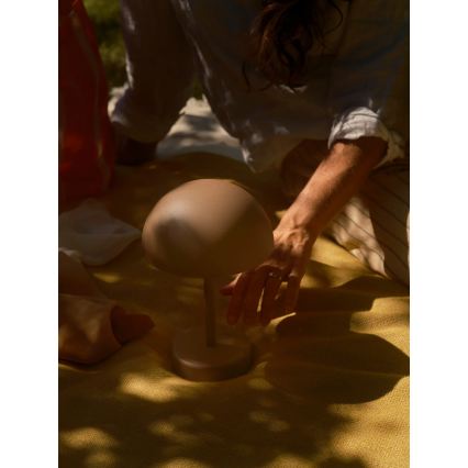 Nordlux - LED Stmívatelná nabíjecí venkovní stolní lampa ELLEN LED/2,8W/3,7V IP44 2200 mAh hnědá