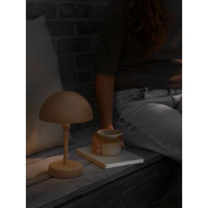 Nordlux - LED Stmívatelná nabíjecí venkovní stolní lampa ELLEN LED/2,8W/3,7V IP44 2200 mAh hnědá