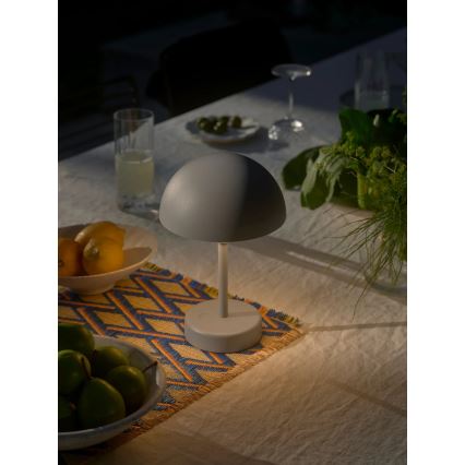 Nordlux - LED Stmívatelná nabíjecí venkovní stolní lampa ELLEN LED/2,8W/3,7V IP44 2200 mAh šedá