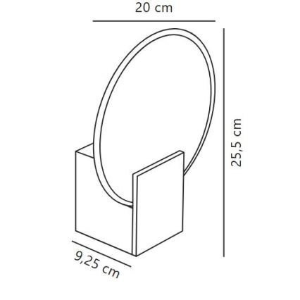 Nordlux - LED Stmívatelné koupelnové nástěnné svítidlo HESTER LED/9,5W/230V IP44 bílá