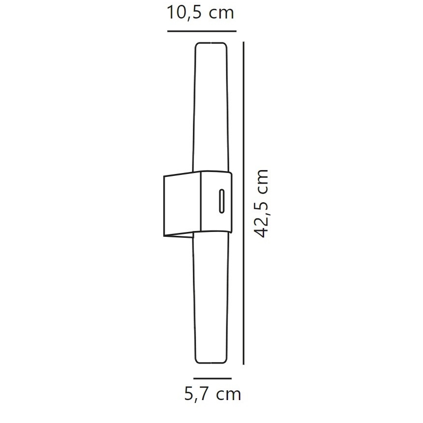 Nordlux - LED Stmívatelné koupelnové osvětlení zrcadla HELVA LED/9,5W/230V IP44 3000/4000K CRI 90 matný chrom