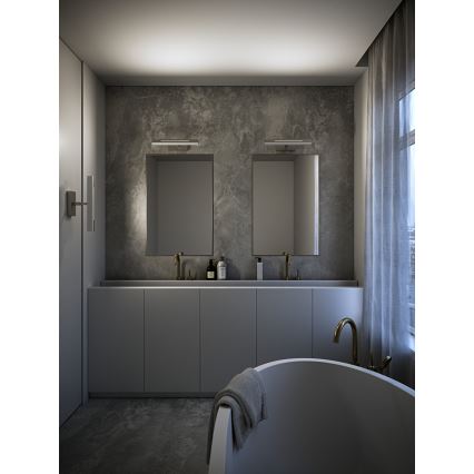 Nordlux - LED Stmívatelné koupelnové osvětlení zrcadla OTIS LED/14W/230V IP44 40 cm stříbrná