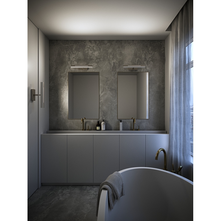 Nordlux - LED Stmívatelné koupelnové osvětlení zrcadla OTIS LED/14W/230V IP44 40 cm stříbrná