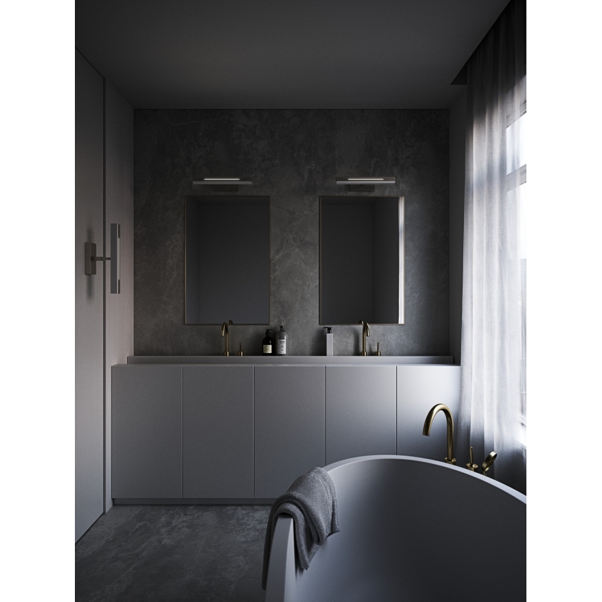 Nordlux - LED Stmívatelné koupelnové osvětlení zrcadla OTIS LED/14W/230V IP44 40 cm stříbrná