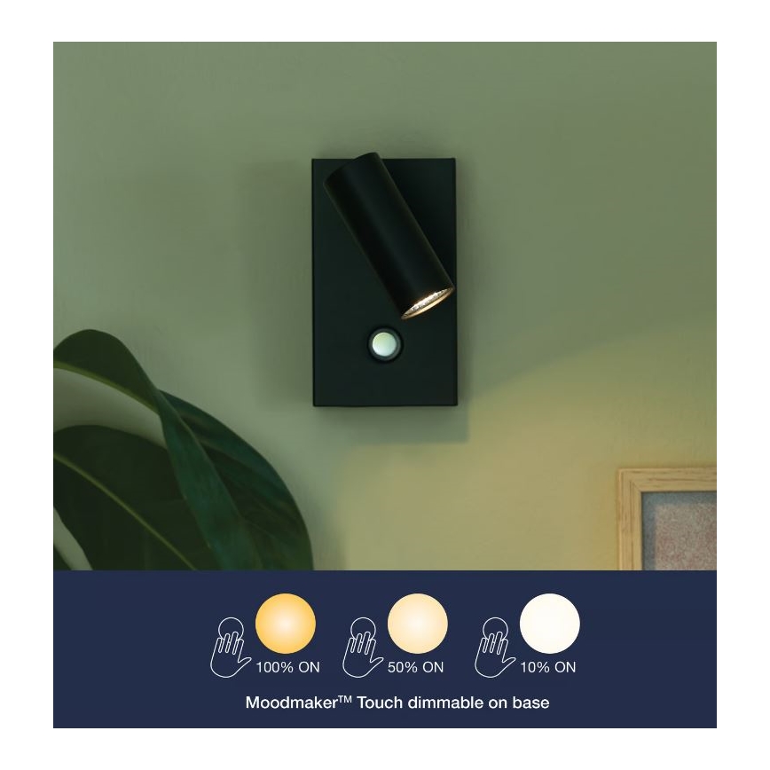 Nordlux - LED Stmívatelné nástěnné bodové svítidlo OMARI LED/3,2W/230V černá