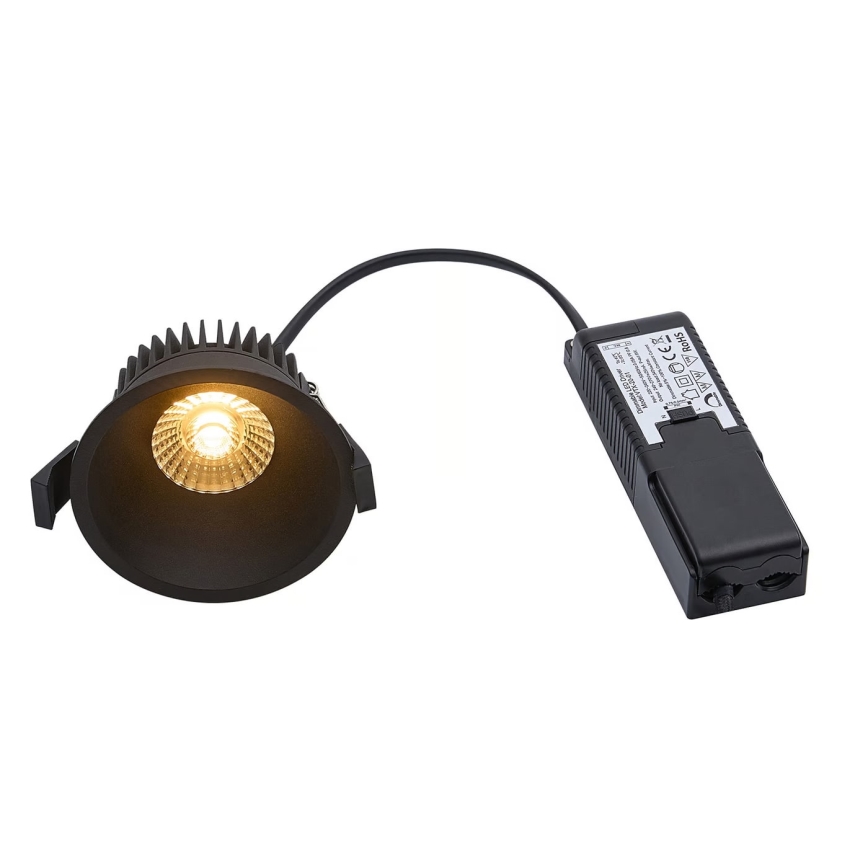Nordlux - LED Stmívatelné koupelnové podhledové svítidlo ALBRIC LED/8W/230V IP44 černá