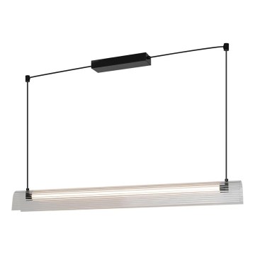 Nordlux - LED Stmívatelný lustr na lanku ALIANI LED/20W/230V 3000K 100 cm černá/čirá
