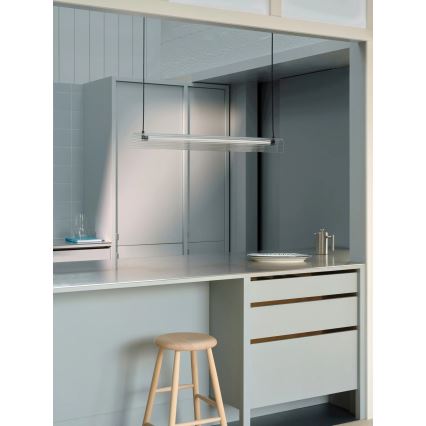 Nordlux - LED Stmívatelný lustr na lanku ALIANI LED/20W/230V 3000K 100 cm černá/čirá