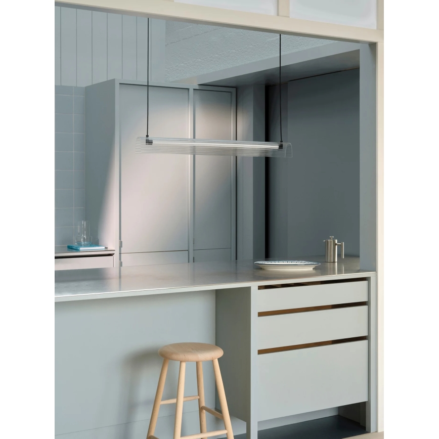 Nordlux - LED Stmívatelný lustr na lanku ALIANI LED/20W/230V 3000K 100 cm černá/čirá