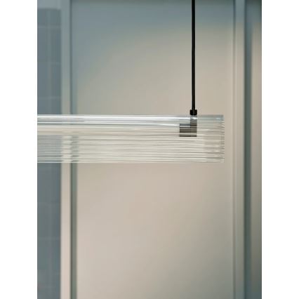 Nordlux - LED Stmívatelný lustr na lanku ALIANI LED/20W/230V 3000K 100 cm černá/čirá