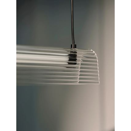 Nordlux - LED Stmívatelný lustr na lanku ALIANI LED/20W/230V 3000K 100 cm černá/čirá