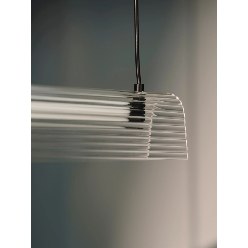 Nordlux - LED Stmívatelný lustr na lanku ALIANI LED/20W/230V 3000K 100 cm černá/čirá