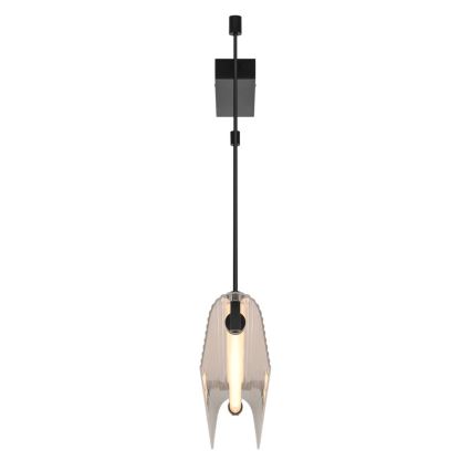 Nordlux - LED Stmívatelný lustr na lanku ALIANI LED/20W/230V 3000K 100 cm černá/čirá