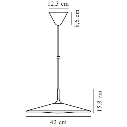 Nordlux - LED Stmívatelný lustr na lanku BALANCE LED/230V 2700K černá