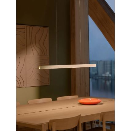 Nordlux - LED Stmívatelný lustr na lanku ILGAS LED/47W/230V 3000K bílá/jasan 115 cm
