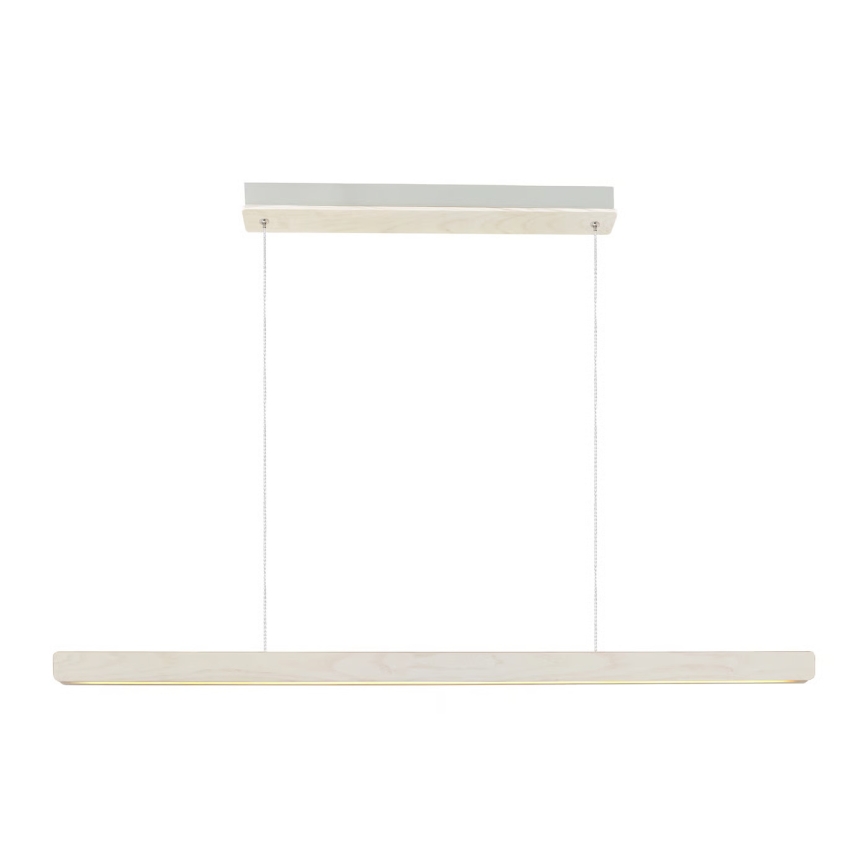 Nordlux - LED Stmívatelný lustr na lanku ILGAS LED/47W/230V 3000K bílá/jasan 115 cm