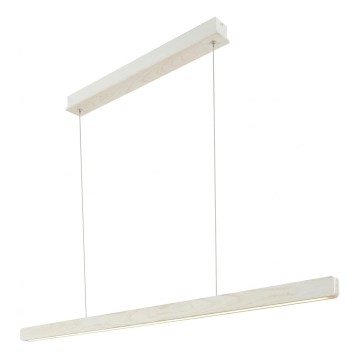 Nordlux - LED Stmívatelný lustr na lanku ILGAS LED/47W/230V 3000K bílá/jasan 115 cm