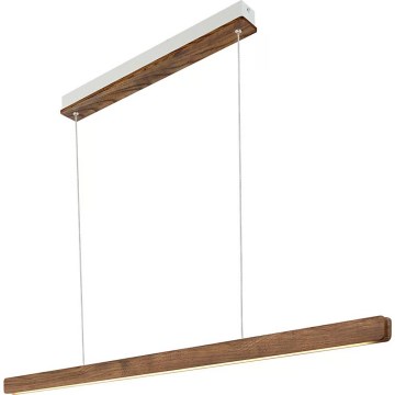 Nordlux - LED Stmívatelný lustr na lanku ILGAS LED/47W/230V 3000K hnědá/jasan 115 cm