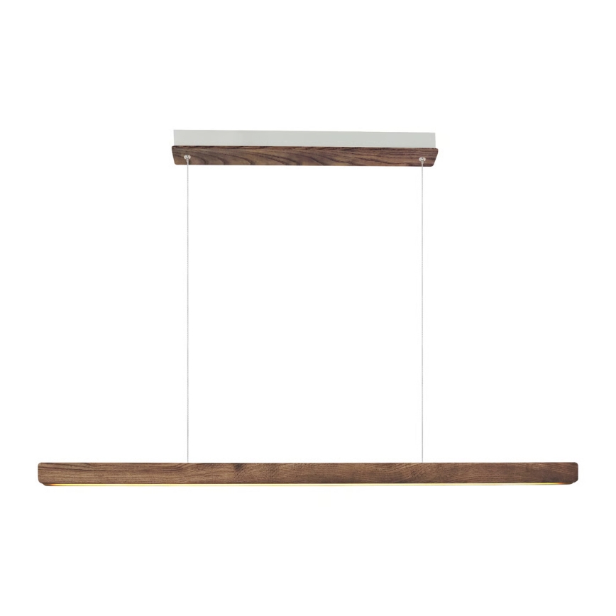 Nordlux - LED Stmívatelný lustr na lanku ILGAS LED/47W/230V 3000K hnědá/jasan