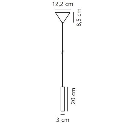 Nordlux - LED Stmívatelný lustr na lanku OMARI LED/4,4W/230V černá