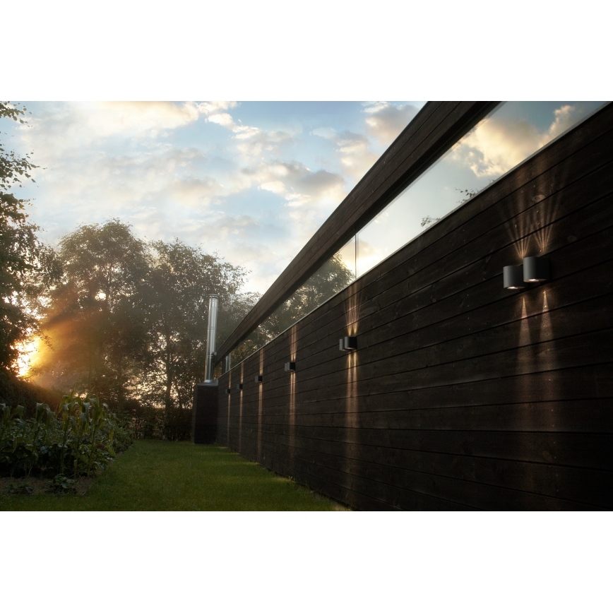 Nordlux - LED Venkovní nástěnné svítidlo CANTO 2xLED/5,5W/230V IP44 šedá