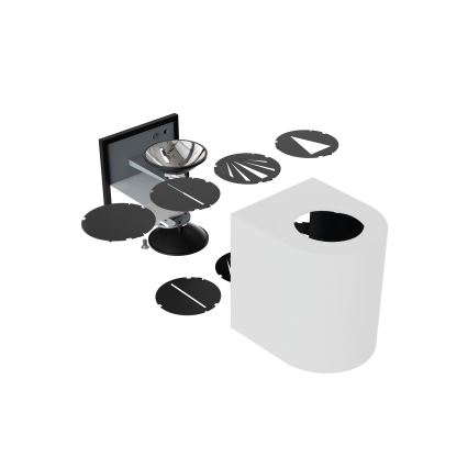 Nordlux - LED Venkovní nástěnné svítidlo CANTO 2xLED/5,5W/230V IP44 šedá