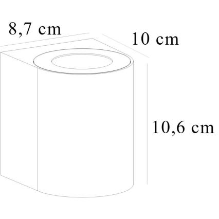 Nordlux - LED Venkovní nástěnné svítidlo CANTO 2xLED/5,5W/230V IP44 šedá