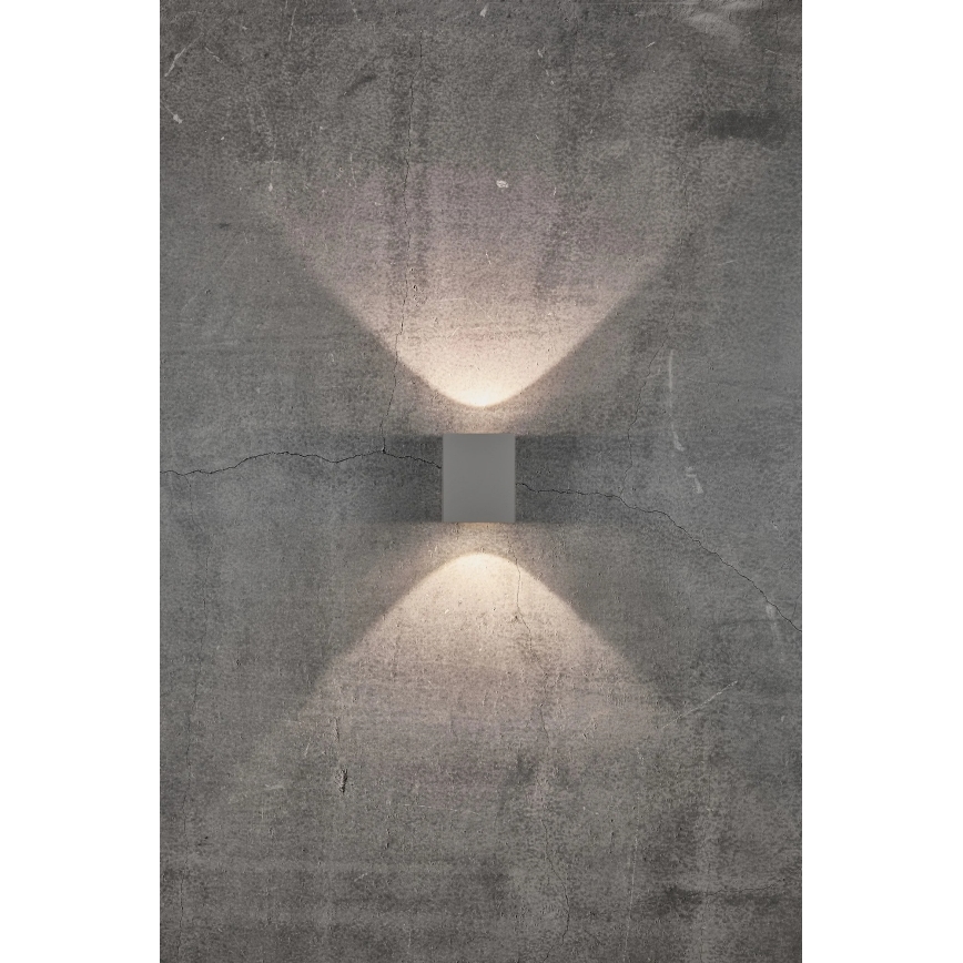 Nordlux - LED Venkovní nástěnné svítidlo CANTO 2xLED/5,5W/230V IP44 šedá