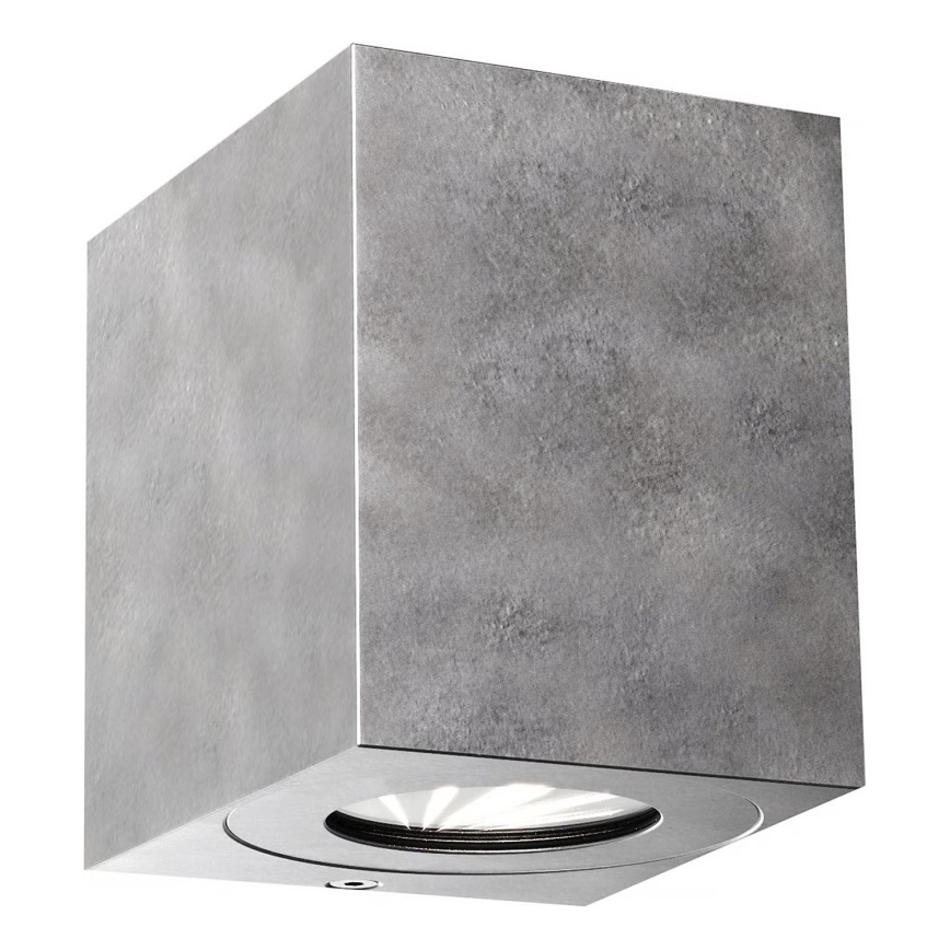 Nordlux - LED Venkovní nástěnné svítidlo CANTO 2xLED/5,5W/230V IP44 stříbrná