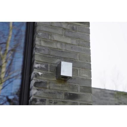 Nordlux - LED Venkovní nástěnné svítidlo CANTO 2xLED/5,5W/230V IP44 stříbrná