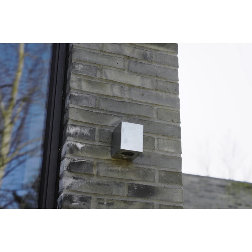 Nordlux - LED Venkovní nástěnné svítidlo CANTO 2xLED/5,5W/230V IP44 stříbrná